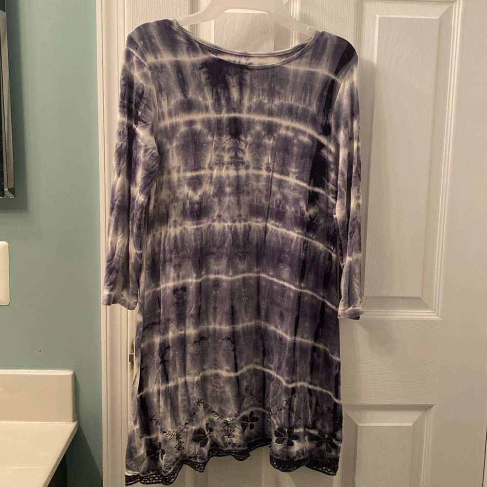 Blue small tie-dye dress from Alya